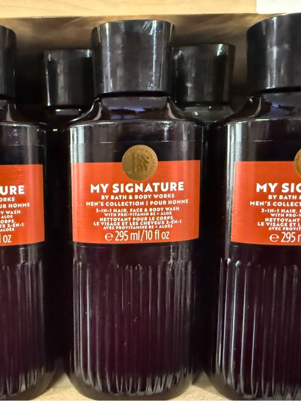 3 Bath & Body Works My Signature Men's 3-in-1 Wash - Deep Plum & Red